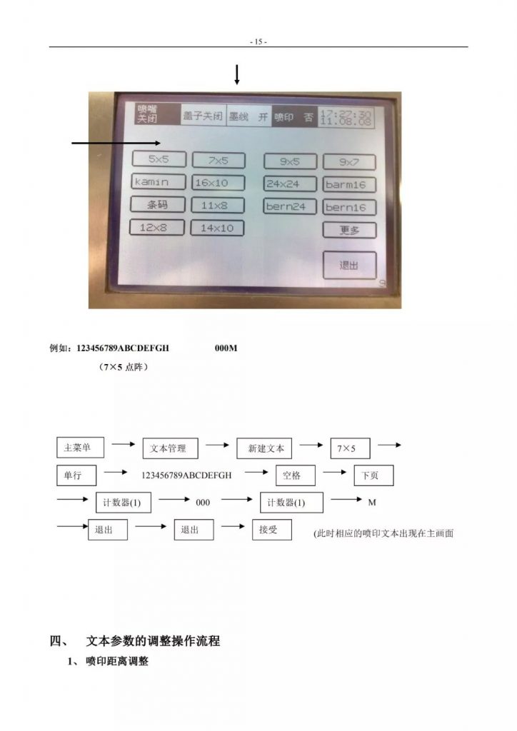 萊賓格噴碼機簡易操作手冊